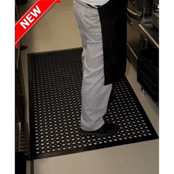 Durable Office Products 36 x 60 in. Workstation Edge Anti-Fatigue MatBlack 421S35BK - main